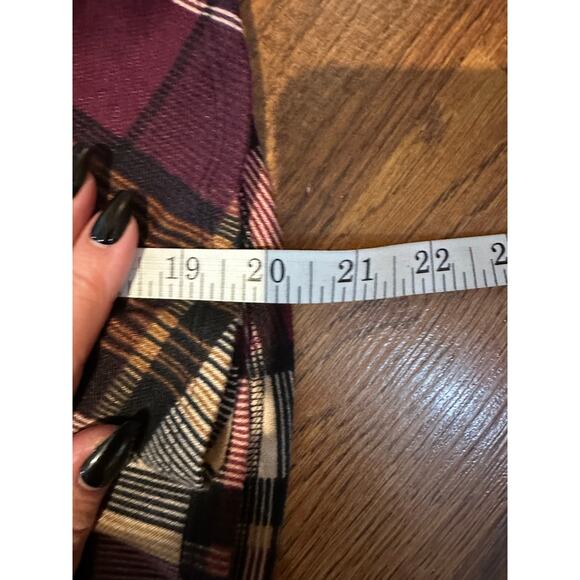 Jessica Howard Women's Plaid A-Line Dress Burgundy Size 2X NWT - Picture 8 of 10